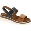 Ara Marbella Slingback Platform Sandal In Brown