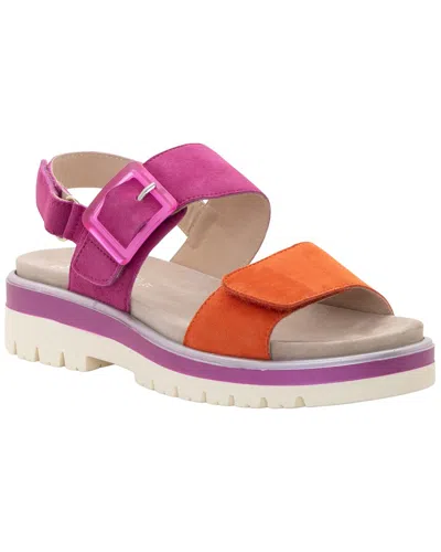 Ara Marbella Suede Sandal In Multi