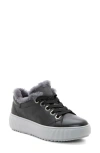 Ara Mikky Genuine Shearling Sneaker In Black