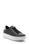 Ara Mikky Platform Sneaker In Black W Platinum