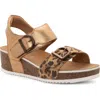 Ara Nova Slingback Platform Wedge Sandal In Brown