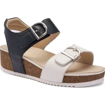 Ara Nova Slingback Platform Wedge Sandal In Animal Print