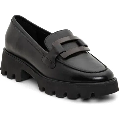 Ara Oleander Platform Loafer In Black