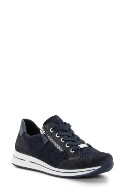 Ara Oleanna Zip Sneaker In Black