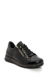 Ara Oleanna Zip Sneaker In Black
