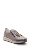 Ara Oleanna Zip Sneaker In Silver