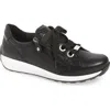 Ara Ollie Lace-up Sneaker In Black