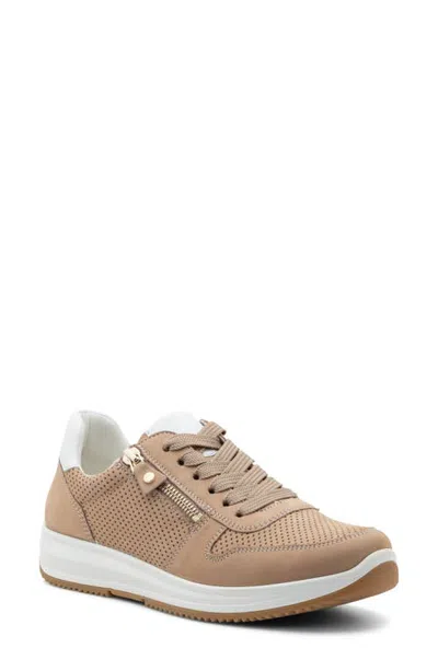 Ara Opal Lace-up Sneaker In Brown
