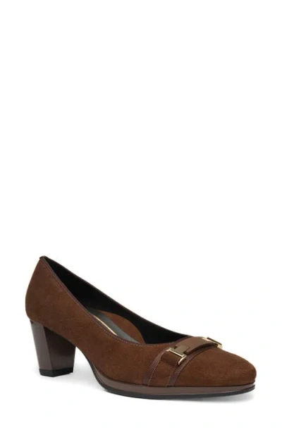 Ara Ophelia Buckle Pump In Animal Print