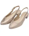 Ara Pixie Slingback Pump In Gold