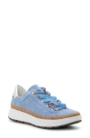 Ara Rem Sneaker In Azure Blue/silver