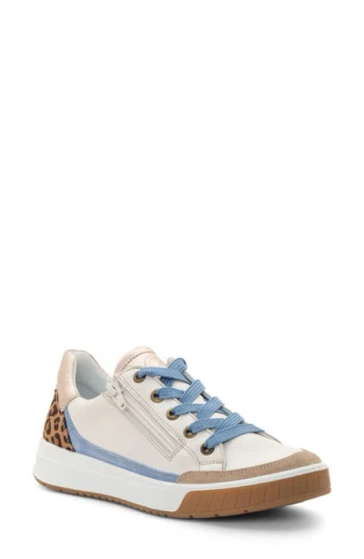 Ara Rio Sneaker In Cream/sand/blue