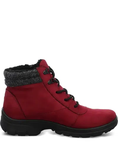 Ara Saas Ankle Boots In Red