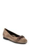 Ara Scout Chain Ballet Flat In Sesame