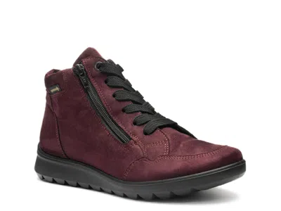 Ara Thistle Waterproof Bootie In Burgundy