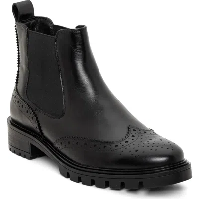 Ara Tulip Wingtip Chelsea Boot In Black