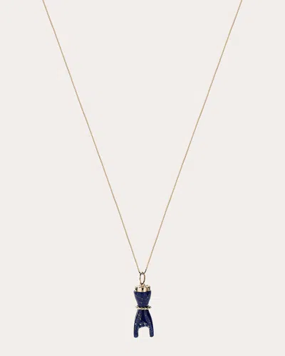 Ara Vartanian Women's Rock On 18k Gold And Lapis Lazuli Pendant In Blue