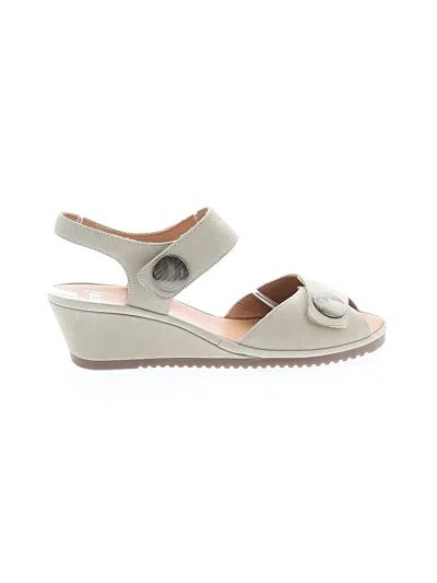 Pre-owned Ara Wedges In Gray
