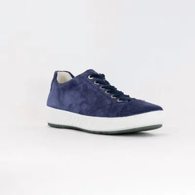 Ara Women's Alexandria Lace Up Sneaker In Indigo In Blue