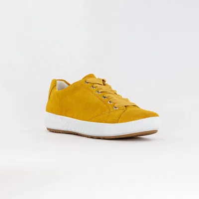 Ara Women's Alexandria Lace Up Sneaker In Yellow In Multi