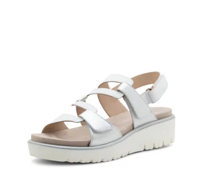 Ara Women's Bayview Sandal In Silver/white In Multi