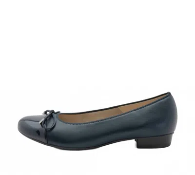 Ara Women's Belinda Bow Ballet Flat In Blue