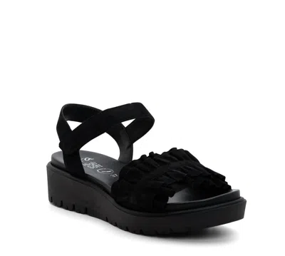 ARA WOMEN'S BENTON HIGH SOFT SANDAL IN BLACK