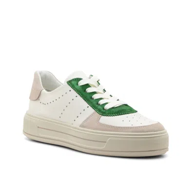 ARA WOMEN'S CALGARY SNEAKERS IN SHELL/CREAM/GRASS