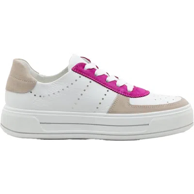 Ara Women's Calgary Sneakers In Shell/cream/pink In Multi