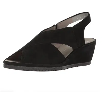 Ara Women's Camila Suede Sandal In Black