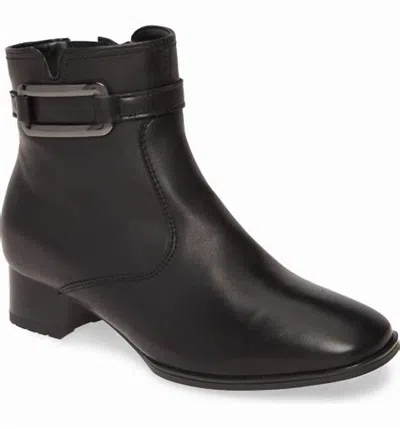 Ara Women's Georgia Graz Leather Ankle Boot In Black