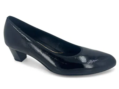 Ara Women's Kelly Pump In Black In Blue