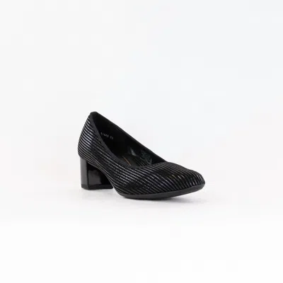 ARA WOMEN'S KENDALL SHOES IN BLACK METALLIC