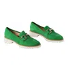 Ara Women's Kiana Loafer In Grass Green Suede In Multi