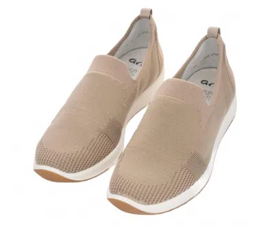 Ara Women's Leena Stretch Slip-on Sneaker In Pebble/suede In Multi