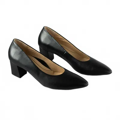 Ara Women's Lichfield Mid-heel Pump In Black Leather