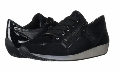 Ara Women's Lola Combo Sneaker In Black