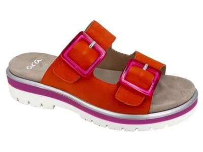 Ara Women's Marbella Slide In Poppy In Orange
