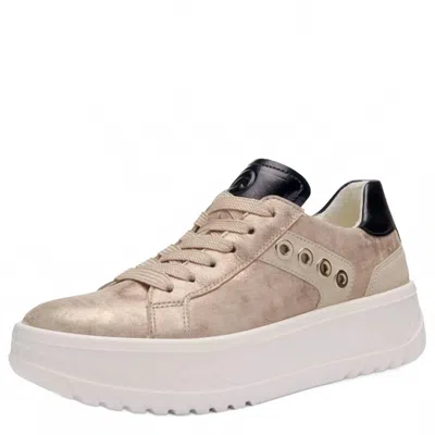 Ara Women's Meridian Platform Sneaker In Shell In Beige