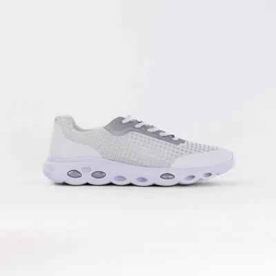 Ara Women's Montclair Memory Foam Lace Up Sneaker In White/silver In Multi