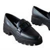 Ara Oleander Platform Loafer In Black