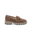 Ara Oleander Platform Loafer In Brown