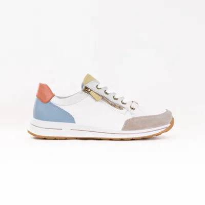 Ara Women's Oleanna Sneaker In Cream/aqua/peach In Multi