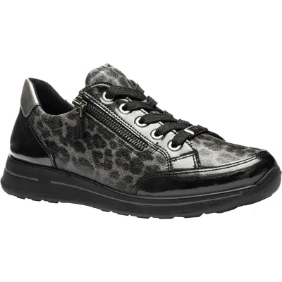 Ara Women's Oleanna Sneakers In Black Leo In Multi