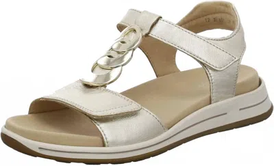 Ara Women's Osaka Sandal In Metallic Gold In Multi