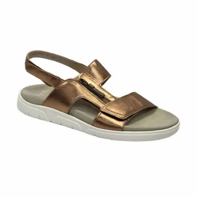 Ara Women's Rom - Sport Sandal In Whisky Metallic/copper In Multi