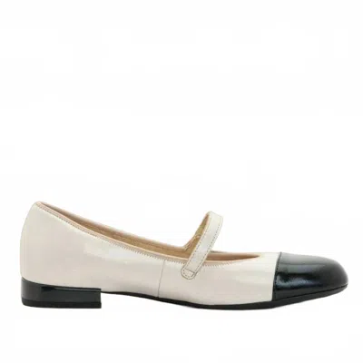 Ara Women's Sapphire Flats In Cream/navy In Multi