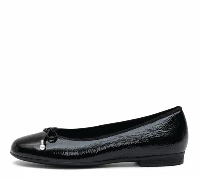 Ara Women's Scout Ballet Flats In Black Patent