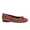 Ara Scout Chain Ballet Flat In Brown