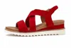 Ara Women's Varina Suede Sandal In Red